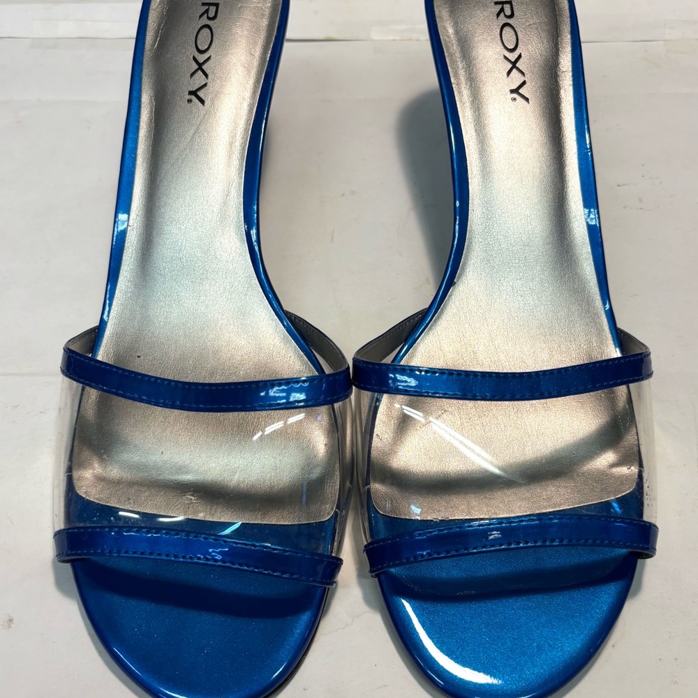 Royal Blue Kitten Heels
